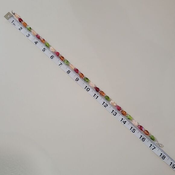 Multicolor Acrylic Faux Beaded Jewelry Set - Picture 5 of 8